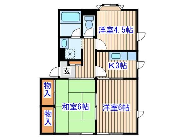 エクセレント向陽台Ⅰの物件間取画像